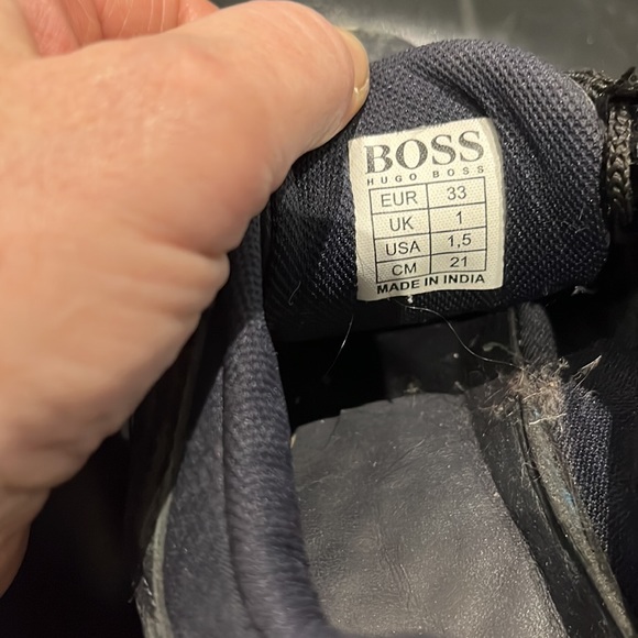 Leather kids Boss Sneakers - Picture 4 of 6